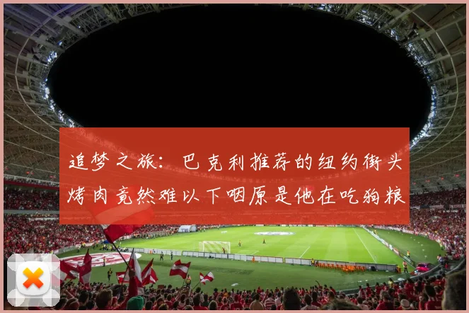 追梦之旅：巴克利推荐的纽约街头烤肉竟然难以下咽原是他在吃狗粮